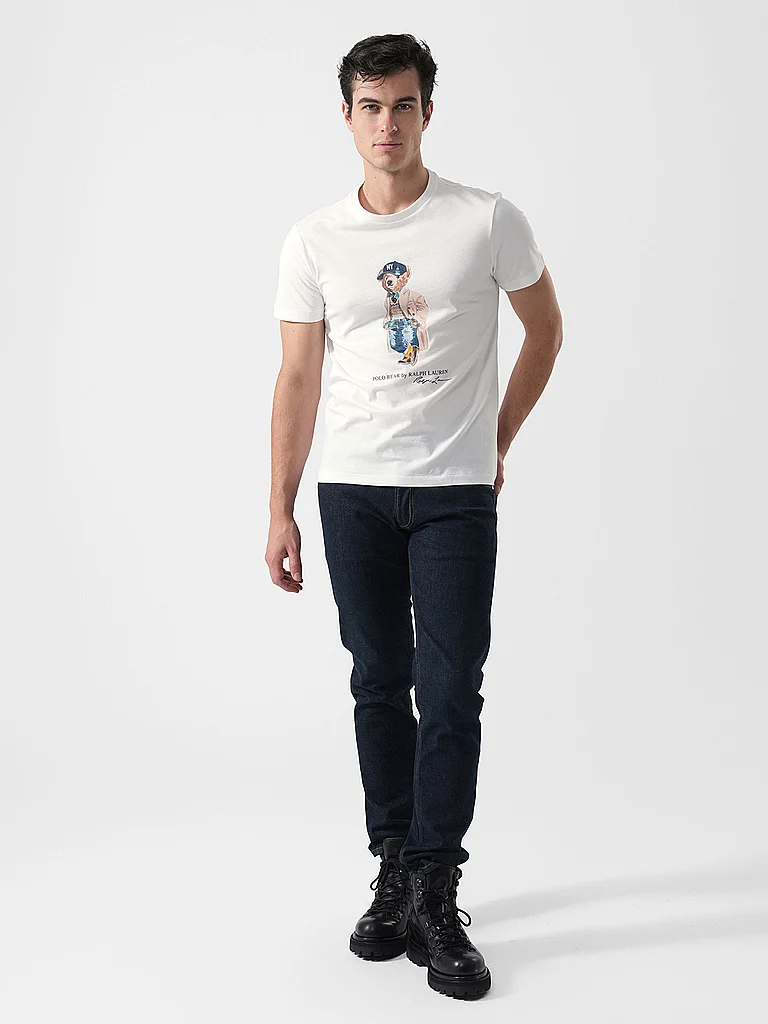 T shirt Polo Ralph Lauren T SHIRT AJUSTE EN COTON POLO BEAR EU - vue 3